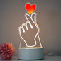 Contemporary Creative Rectangular Acrylic LED Table Lamp For Living Room