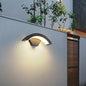 Modern Minimalist Curved Aluminum Acrylic LED Wall Sconce Lamp For Garden