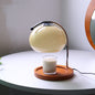 Contemporary Creative Dome Iron Glass Wood 1-Light Melting Wax Table Lamp For Study