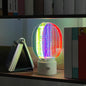 Contemporary Creative Cylindrical Aluminum Acrylic LED Table Lamp For Bedroom