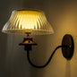 Modern Minimalist Round Half Ball Curved Pole Iron ABS LED Outdoor Wall Sconce Lamp For Garden