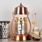 Contemporary Creative Round Lantern Shape Iron 1-Light Aroma Melt Wax Table Lamp For Bedroom