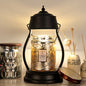 Contemporary Creative Round Lantern Shape Iron 1-Light Aroma Melt Wax Table Lamp For Bedroom