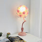 Contemporary Creative Rose Bouquet Iron Hose 1-Light Table Lamp For Bedroom