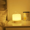 Modern Minimalist Portable Rechargeable Cylinder PC ABS LED Table Lamp For Bedroom