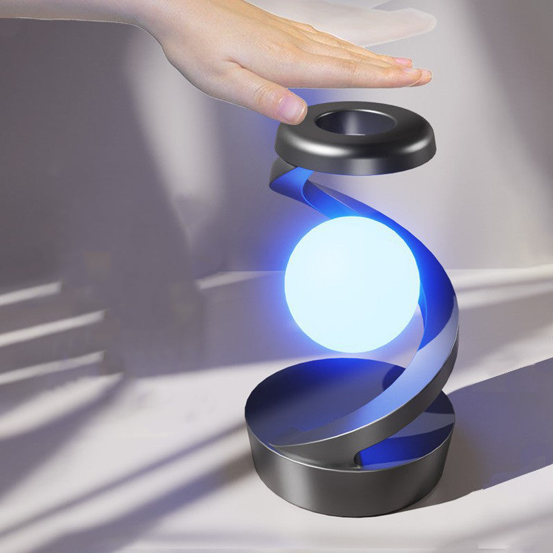 Contemporary Creative Orb ABS Floating Effect Look Rotating LED Table Lamp for Bedroom