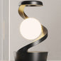 Contemporary Creative Orb ABS Floating Effect Look Rotating LED Table Lamp for Bedroom