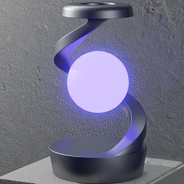 Contemporary Creative Orb ABS Floating Effect Look Rotating LED Table Lamp for Bedroom