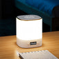 Modern Minimalist Rectangular Clock ABS LED Table Lamp For Bedroom