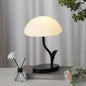 Contemporary Creative Round Mushroom Shape Iron Frame ABS Shade LED Table Lamp For Bedroom