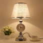 Traditional European Iron Fabric Truncated Cone 1-Light Table Lamp For Bedside Or Study