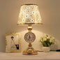 Traditional European Iron Fabric Truncated Cone 1-Light Table Lamp For Bedside Or Study