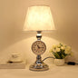 Traditional European Iron Fabric Truncated Cone 1-Light Table Lamp For Bedside Or Study