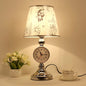 Traditional European Iron Fabric Truncated Cone 1-Light Table Lamp For Bedside Or Study