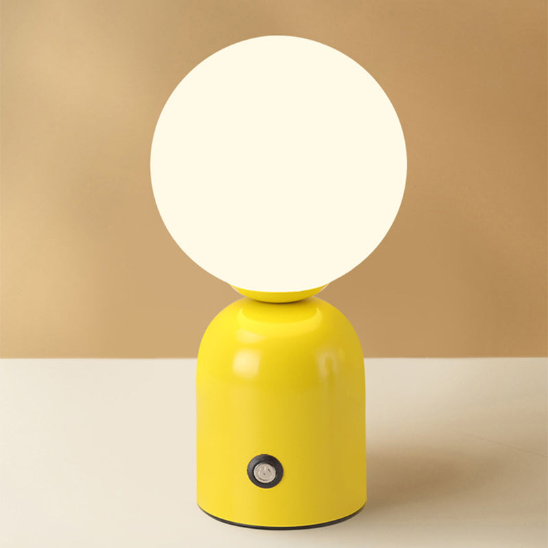 Contemporary Scandinavian Globe Iron Acrylic LED Table Lamp For Living Room