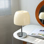 Contemporary Creative Drum Iron Glass LED Table Lamp For Living Room