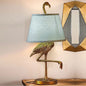 Contemporary Scandinavian Bird Resin Fabric 1-Light Table Lamp For Living Room