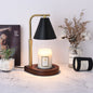Contemporary Creative Cone Wood Iron 1-Light Melting Wax Table Lamp For Living Room