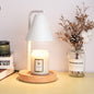 Contemporary Creative Cone Wood Iron 1-Light Melting Wax Table Lamp For Living Room