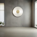 Contemporary Nordic Round Iron Glass LED Wall Sconce Lamp For Living Room