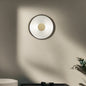 Contemporary Nordic Round Iron Glass LED Wall Sconce Lamp For Living Room