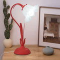 Contemporary Creative Flower Iron Acrylic 1-Light Table Lamp For Bedroom