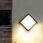 Modern Minimalist Waterproof Round Square Plastic Acrylic LED Wall Sconce Lamp For Garden