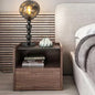 Modern Luxury Beaded Column Aluminum Acrylic 1-Light Table Lamp For Bedroom