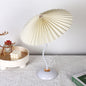 Contemporary Nordic Pleated Linen PVC Umbrella Shaped Curve Iron 1-Light Table Lamp For Living Room