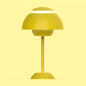 Contemporary Nordic Mushroom Iron USB LED Table Lamp For Living Room