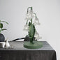 Contemporary Creative Tulip Flower Iron Glass USB 1-Light Table Lamp For Bedroom