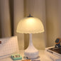Contemporary Nordic Petal Lamp Shape Iron Glass 1-Light Table Lamp For Bedroom