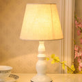 Contemporary Nordic Drum Shape Iron Fabric 1-Light Table Lamp For Bedroom