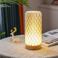 Contemporary Creative USB 3D Curved Wave Tulip Hedgehog Wood Base PLA LED Table Lamp Night Light For Bedroom