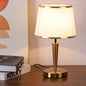 Contemporary Luxury Drum Iron Fabric Linen 1-Light Table Lamp For Living Room
