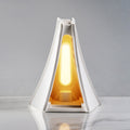 Contemporary Scandinavian Prism Tower Plaster LED Table Lamp For Bedroom