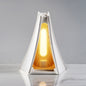 Contemporary Scandinavian Prism Tower Plaster LED Table Lamp For Bedroom