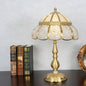 Modern Minimalist Half Round Oval Disc Base Copper Crystal 1-Light Table Lamp For Bedroom