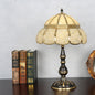Modern Minimalist Half Round Oval Disc Base Copper Crystal 1-Light Table Lamp For Bedroom