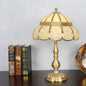 Modern Minimalist Half Round Oval Disc Base Copper Crystal 1-Light Table Lamp For Bedroom