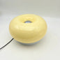 Modern Minimalist Cream Persimmon Oval Iron Glass LED Table Lamp For Bedroom
