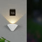 Modern Minimalist Waterproof Triangle Semicircle Die-Cast Aluminum PC LED Wall Sconce Lamp For Outdoor Patio