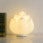 Contemporary Creative Lotus Disc Base PE 1-Light Table Lamp For Bedroom