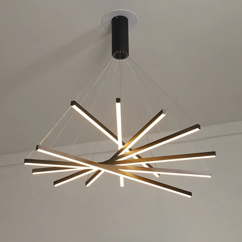 Scandinavian LED Linear Chandelier