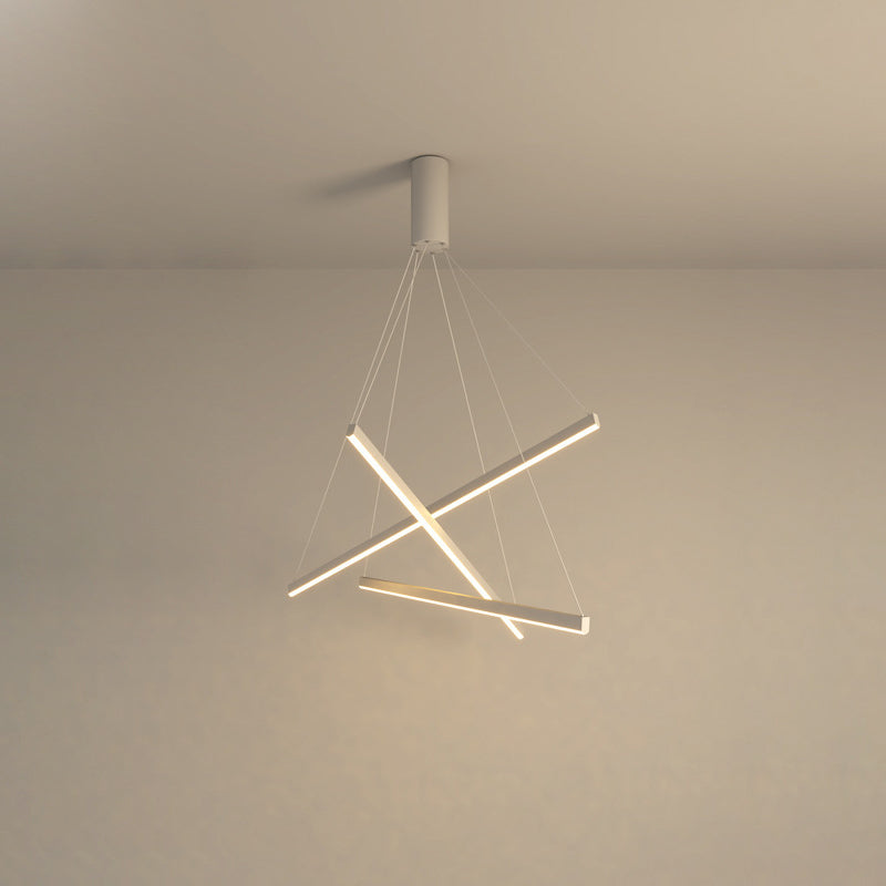 Scandinavian LED Linear Chandelier