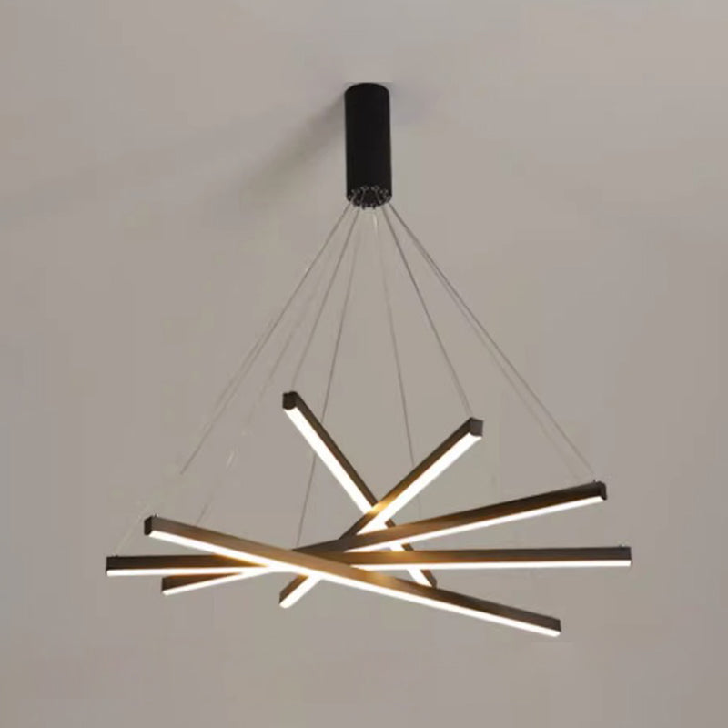 Scandinavian LED Linear Chandelier