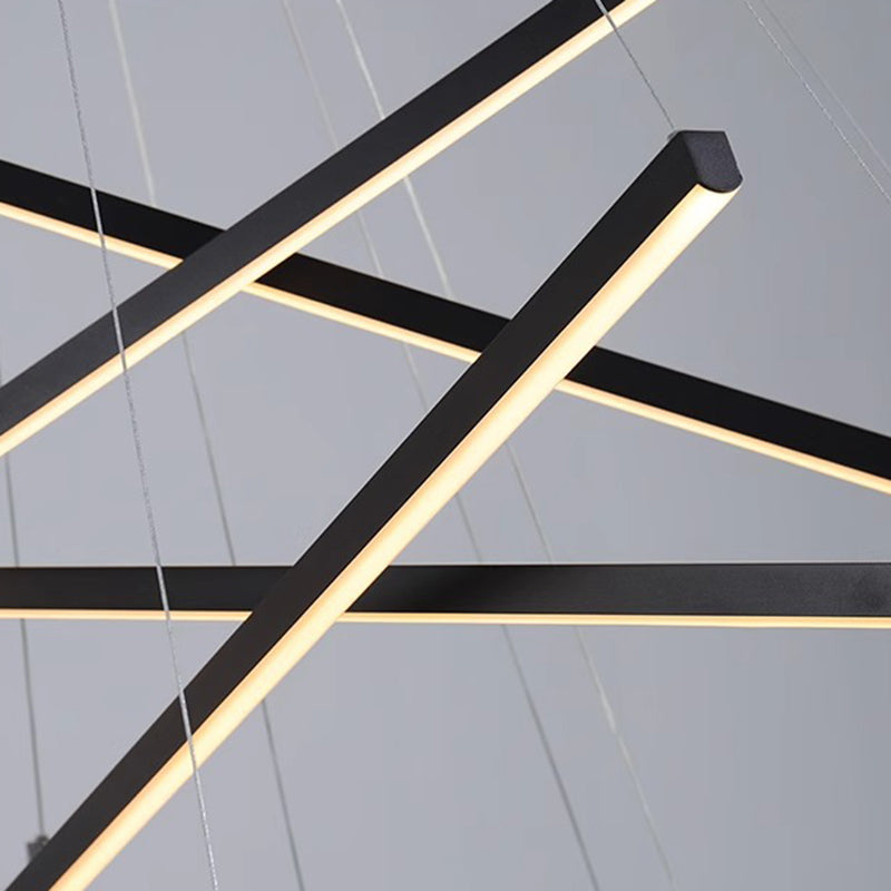 Scandinavian LED Linear Chandelier