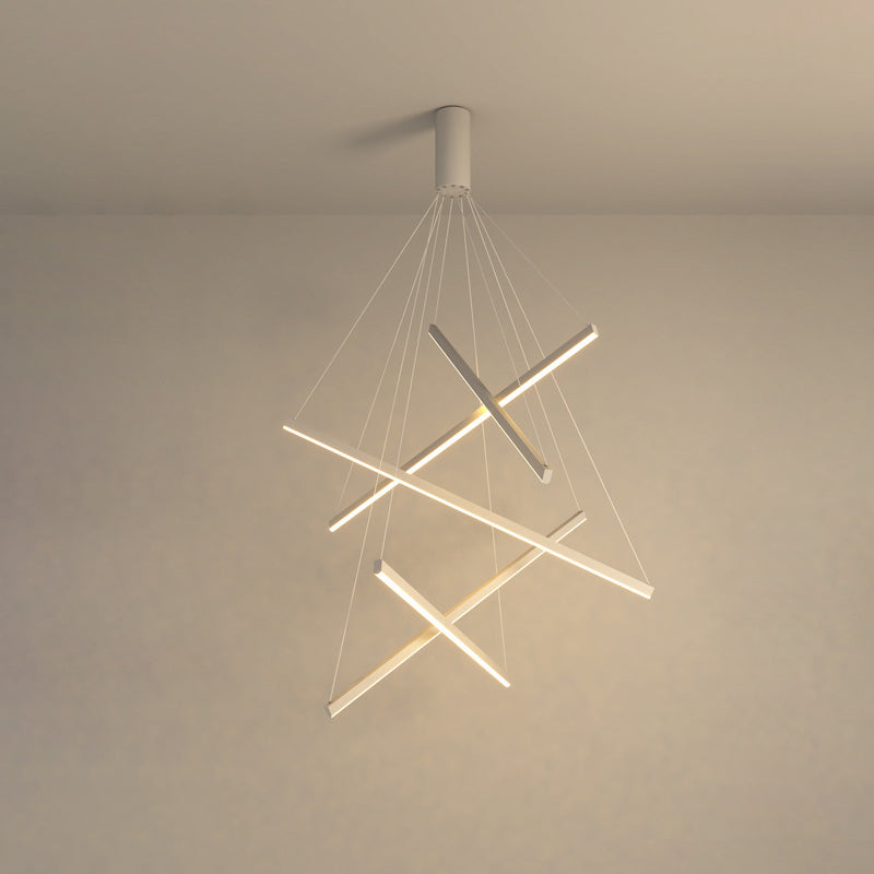Scandinavian LED Linear Chandelier