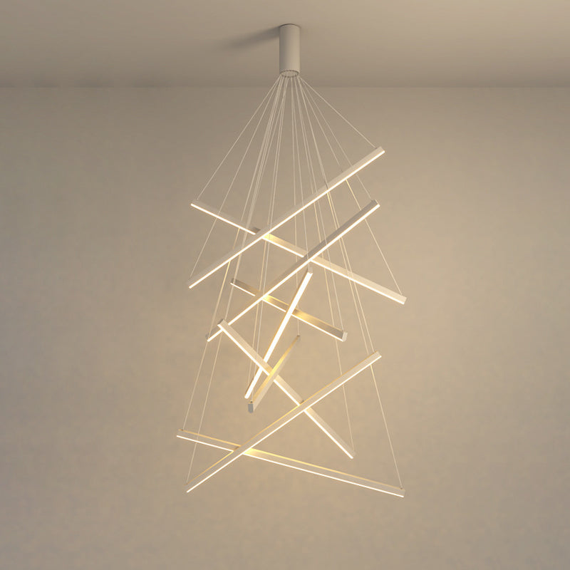 Scandinavian LED Linear Chandelier