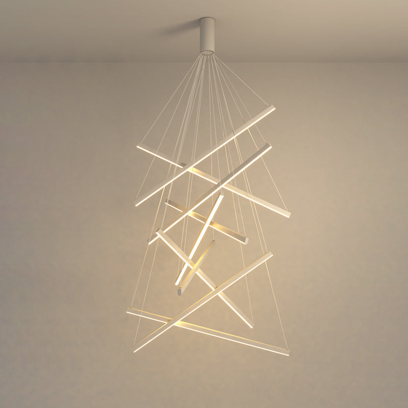 Scandinavian LED Linear Chandelier